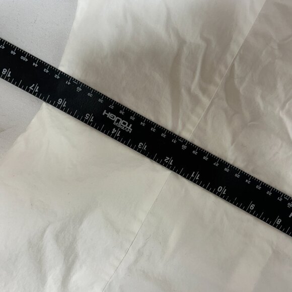 Anne Fontaine LADIES BLOUSE 42 10 WHITE CREAM EYELET CROCHET SHEER BUTTON UP - Picture 10 of 14